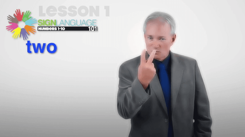 Learn to sign numbers 1 to 10 in ASL