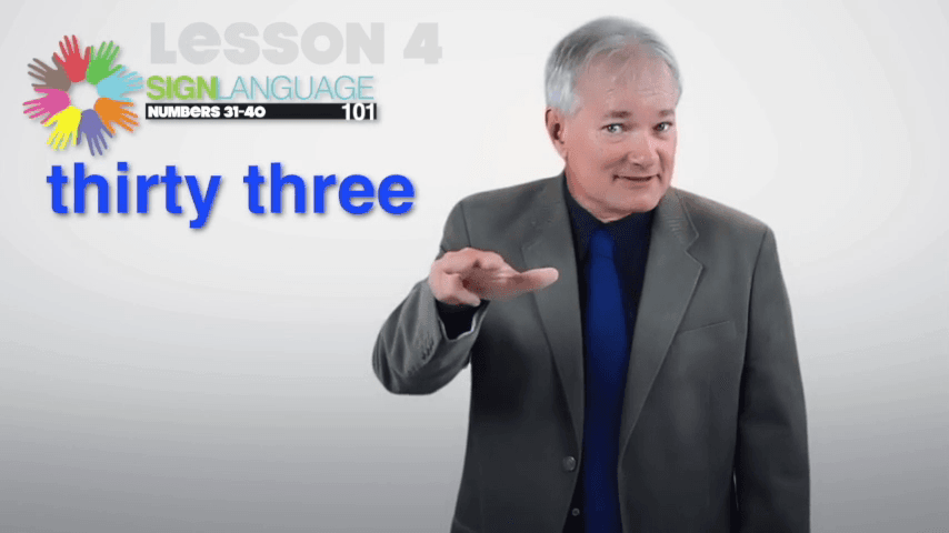 Learn to Sign Numbers 31 to 40 in ASL