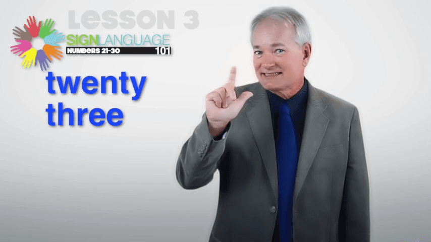 Learn to Sign Numbers 21 to 30 in ASL